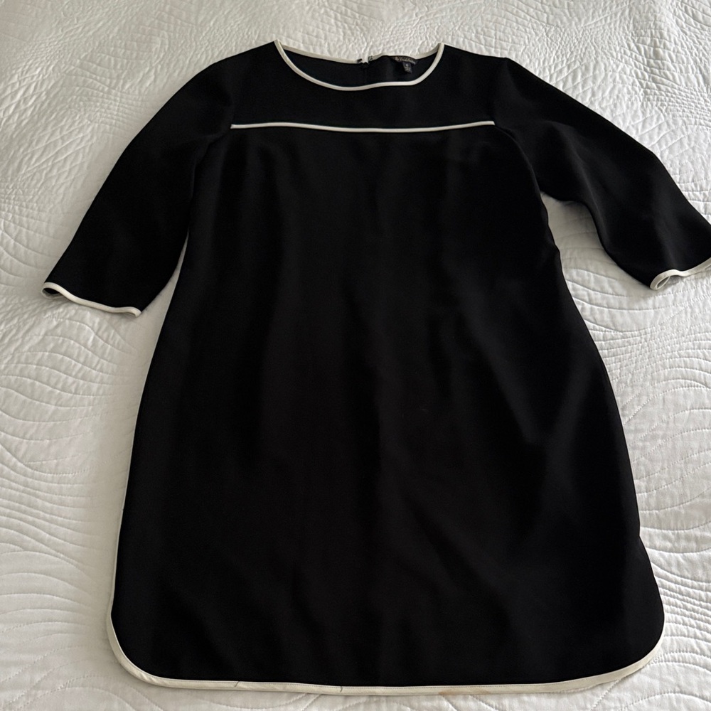Brooks Brothers Black Dress with White Trim